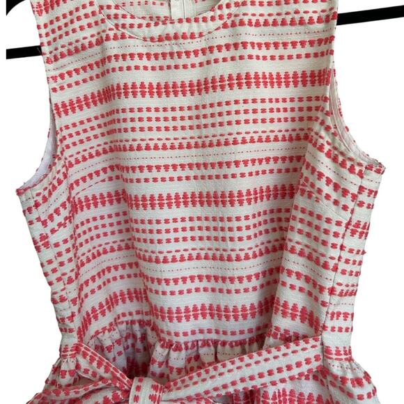 Anthropologie Freeway Red & Cream A-Line Party Dress Size Medium - Picture 2 of 7